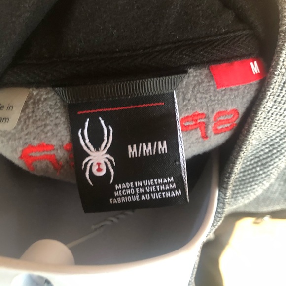 SPYDER NWT “Raider" grey full zip  jacket Mens M - Picture 3 of 10